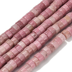 Природные родонит бисер нитей G-Z110-A08-2x4mm