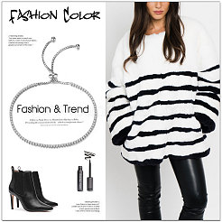 Браслет из стерлингового серебра с родиевым покрытием JB416A