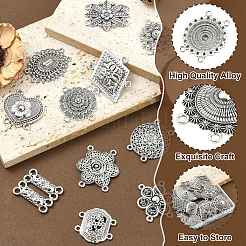 60 шт. 30 стиля тибетского стиля из цинкового сплава многожильные звенья&nbsp;FIND-CJ0003-63