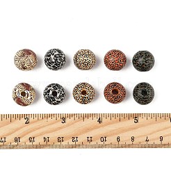 40 шт. 5-х цветные бусины из дерева схима&nbsp;WOOD-FS0001-47