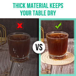 8 шт. 4-х стилистический коврик из ротанга и хлопка AJEW-MB0001-02