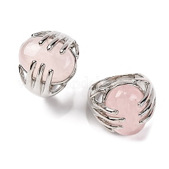 Овальное кольцо на палец из натуральных и синтетических драгоценных камней G-Q184-06P