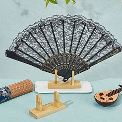 Деревянные складные веерные стенды&nbsp;DIY-WH0899-323