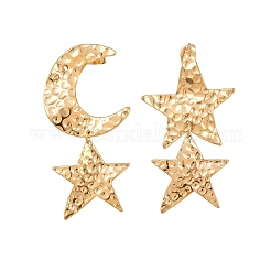 Серьги-гвоздики из нержавеющей стали 304&nbsp;EJEW-Z161-01G