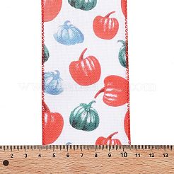 5 ярд полиэстеровой проволочной ленты с принтом в честь Дня благодарения OCOR-K009-01D