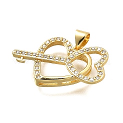 Латунные микро проложить кубического циркония подвески KK-C087-02G