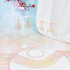 10 нить прозрачных стеклянных бусин градиентного цвета&nbsp;GLAA-SC0002-04B