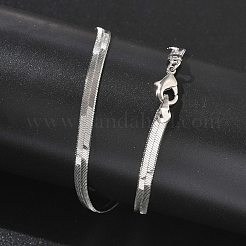 4 мм стойка покрытие латунные цепочки елочка ожерелья для женщин мужчин MAK-L044-17P