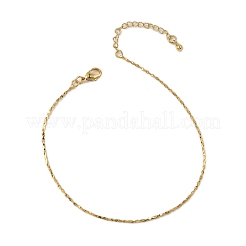 Pulseras de cadena de eslabones de latón para mujer&nbsp;BJEW-G735-06G