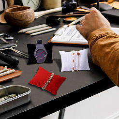 15шт. 3-х цветная бархатная мини-подушка&nbsp;AJEW-TA0001-65