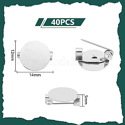 40 шт. основа для броши из хирургической нержавеющей стали 316 STAS-UN0053-56