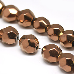 Electroplate non magnetici ematite sintetico fili di perline&nbsp;G-T061-32D