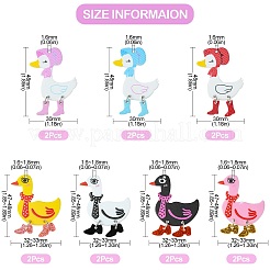 14шт 7 стиля акриловые подвески&nbsp;OACR-CJ0001-80