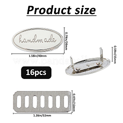 16шт. железные декоративные пряжки&nbsp;IFIN-FH0001-92