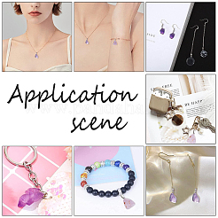 Подвески из натурального аметиста  G-GA0001-39