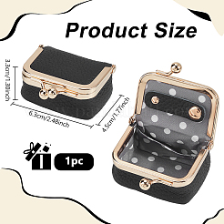 Портативный мини-органайзер для хранения ювелирных изделий из искусственной кожи&nbsp;DIY-WH0589-94KCG-02