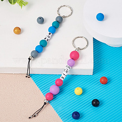 120шт 12 цвета силиконовые бусины&nbsp;SIL-TA0001-18