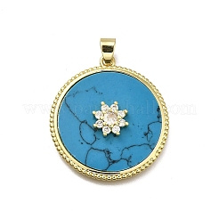 Латунные микро проложить кубического циркония подвески&nbsp;KK-C090-07G