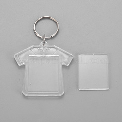 Акриловый брелок&nbsp;KEYC-WH0016-02A