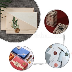 ワックスシーリングスタンプセット  シーリングワックススタンプ真鍮製ヘッド  取り外し可能な木製ハンドルレトロ真鍮スタンプキット  封筒の招待状  ギフトカード  鹿の模様  83x22mm&nbsp;AJEW-WH0208-523