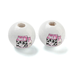 Европейский бисер из натурального дерева&nbsp;WOOD-F014-01F