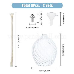 Lampada a cherosene in vetro trasparente&nbsp;AJEW-WH0314-458