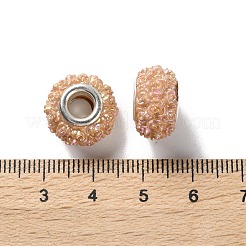 Ab цвет смолы роза цветок европейские бусины&nbsp;RESI-M001-05B