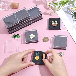 Transparente Aufbewahrungsboxen aus Kunststoff für lose Diamanten&nbsp;CON-WH0083-018B