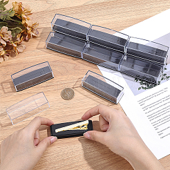 Transparente Kunststoff-Krawattenklammer-Verpackungsboxen&nbsp;CON-WH0083-016