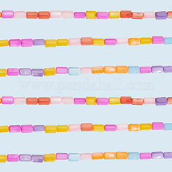 4 нити натуральных пресноводных ракушек окрашенных бусин нити SHEL-SC0001-75