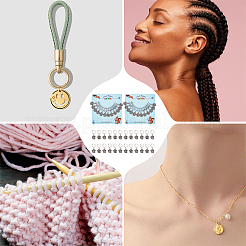 Маркеры петель с замком с принтом в виде лапы из сплава HJEW-PH01787