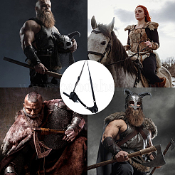 Искусственная кожа с оболочкой из сплава на талии AJEW-WH0419-03B