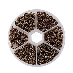 1箱アイアン製スプリットリング  ダブルループ丸カン  4mm / 5mm / 6mm / 7mm / 8mm / 10mm  ニッケルフリー  アンティークブロンズ&nbsp;IFIN-JP0013-AB-NF