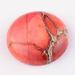 Teinté regalite naturel / jaspe impérial / cabochons de jaspe des sédiments marins&nbsp;G-E294-06