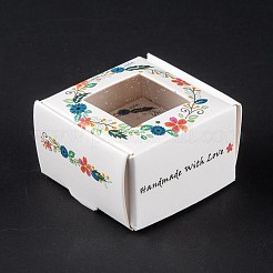 Confezione regalo di carta kraft creativa pieghevole rettangolare&nbsp;CON-B002-04C-01
