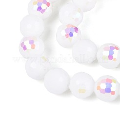 Гальванические непрозрачные стеклянные бусины&nbsp;EGLA-N024-01A-A01