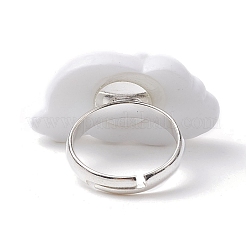 Регулируемые кольца из непрозрачной смолы RJEW-JR00667