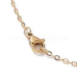 Colliers à pendentif en zircone cubique transparent micro pavé en laiton&nbsp;NJEW-JN04930