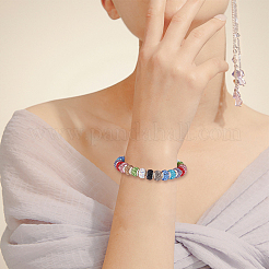 60 pz 10 colori perline europee in acciaio inossidabile 304&nbsp;FIND-DC0001-26