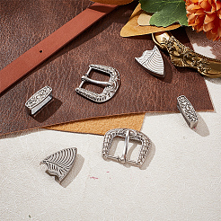 Комплекты пряжек из сплава ремня FIND-WH0147-77AS