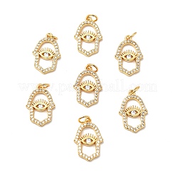 Покрытие стойки латунь микропаве прозрачные подвески из кубического циркония KK-H431-02G