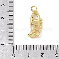Messing micro pave klare zirkonia anhänger&nbsp;KK-D289-01G-11