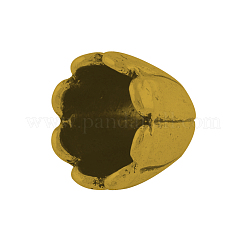 Тибетский сплав стиля мульти-лепесток крышки шарика&nbsp;TIBE-00722-AG-FF