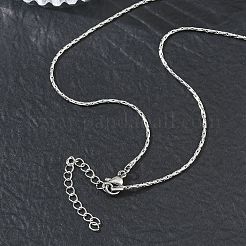 1.2 mm Boston-Gliederkette aus 304 Edelstahl&nbsp;NJEW-D328-01P-02