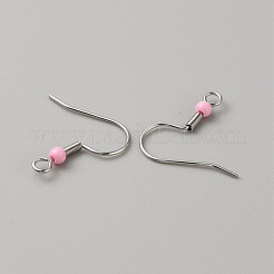 Crochets de boucles d'oreilles en acier inoxydable 304&nbsp;STAS-WH0027-64P-12
