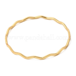 Витые браслеты из нержавеющей стали 304 для женщин&nbsp;BJEW-D408-04G