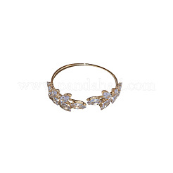 Bracelets manchettes en alliage strass pour femmes&nbsp;WGA6A1A-03