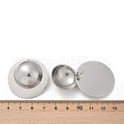Orecchini a bottone in acciaio inossidabile 304&nbsp;EJEW-S265-05P