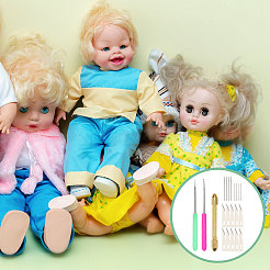 Наборы для самостоятельного изготовления кукольных волос TOOL-GL0001-17