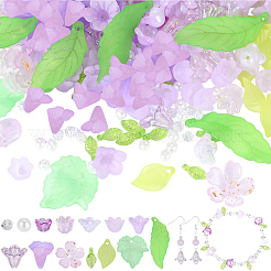 Kits de accessoires de fleurs en feuilles à faire soi-même&nbsp;DIY-PA0001-64B